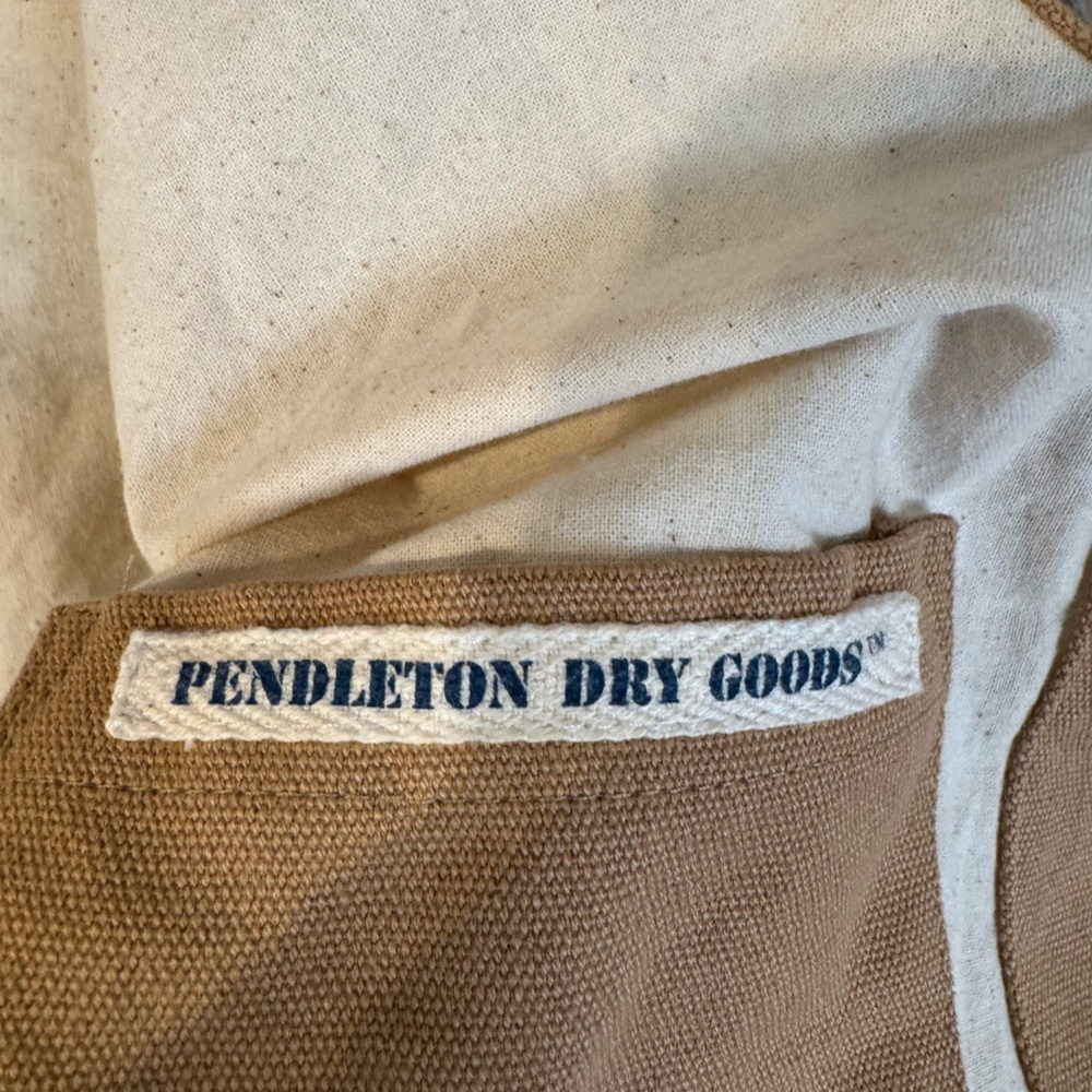 Pendleton Tan And Blue Textile Label Jacket Size … - image 5